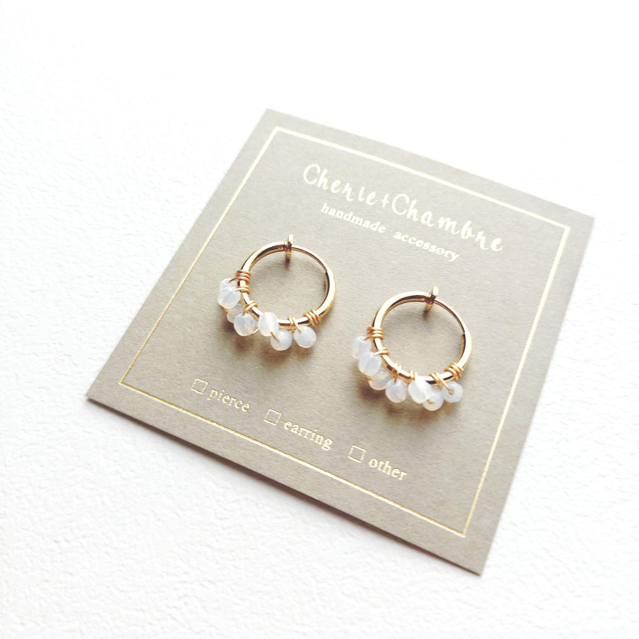 Czech Beads Foop Pierce/Earring | 4枚目